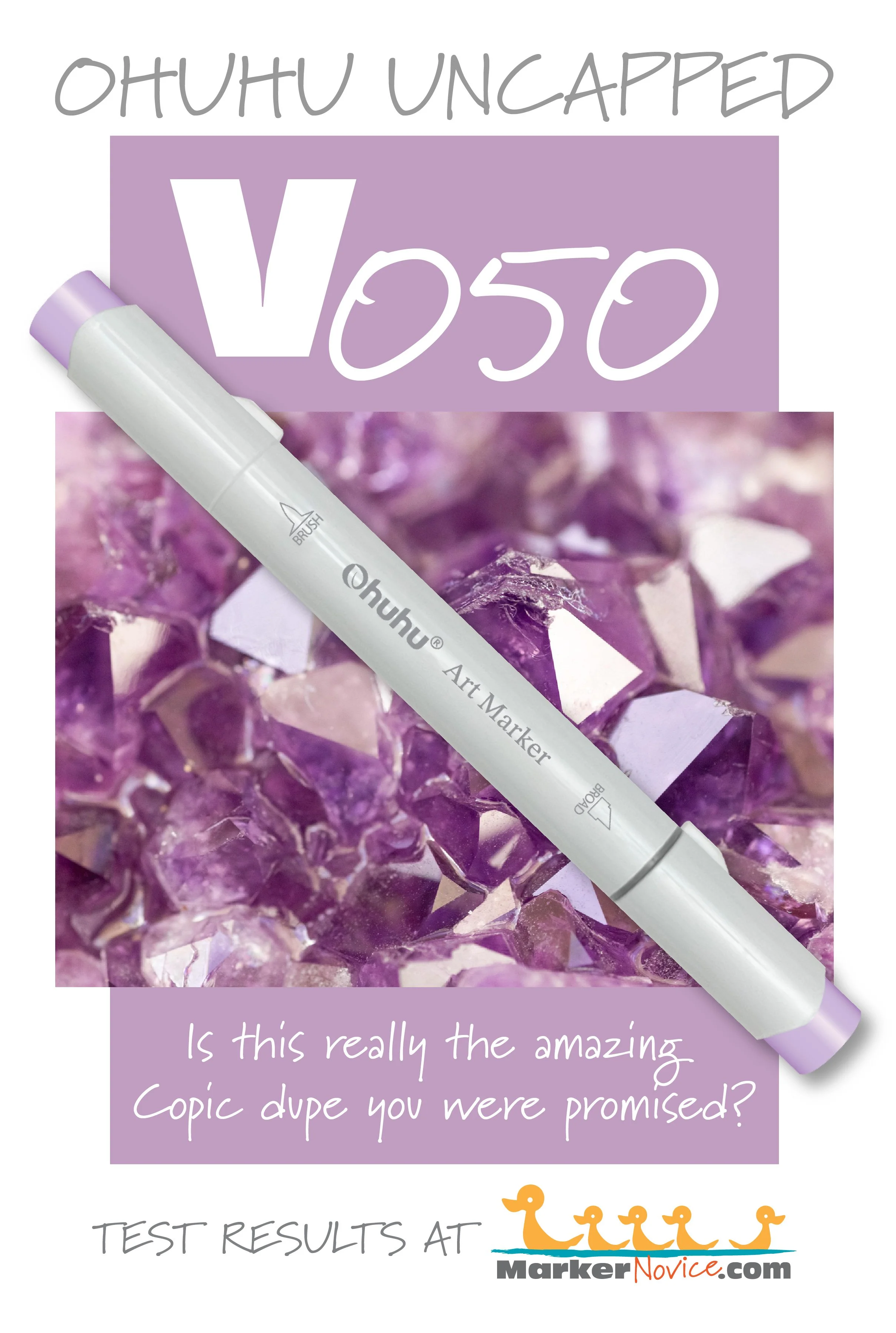 V050 Pearl Violet: Testing Ohuhu Markers for Lightfastness and